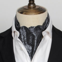 British Vintage Suit Silk Scarf Shirt