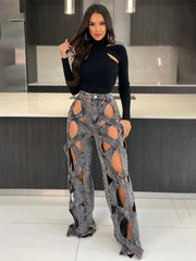 Casual Love Twist Jeans For Women