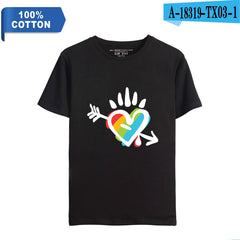 LGBT Gay Taste Street Casual Round Neck Short Sleeve Men's And Women's T-shirts