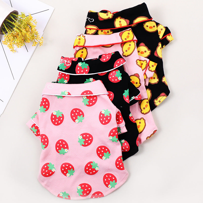 Spring And Summer Dog Clothes Cotton Home Clothes Teddy Pet Air-Conditioned Room - cute pet pajamas in various designs