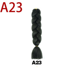 Fashion Dirty Braid Wig Monochrome Color Big Braid