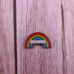 Stylish Love Equality Rainbow Gay Pride Badge