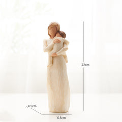 Nordic Style Resin Decoration For A Family Of Three