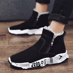 High-top Snow Boots Fleece-lined Warm Men's Sneakers