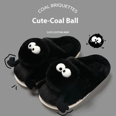 Women's Indoor Non-slip Cute Cotton Slippers