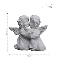 European Pure White Flower Fairy Angel Ornament Resin