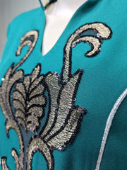 Ladies Fashion Embroidered Long Dress