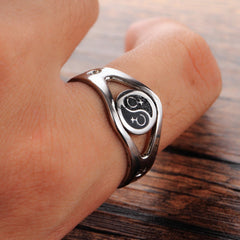 Gay stainless steel ring
