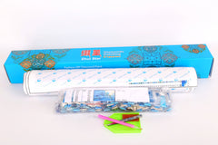 Painted monkey, diamond and diamond painting