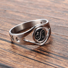 Gay stainless steel ring