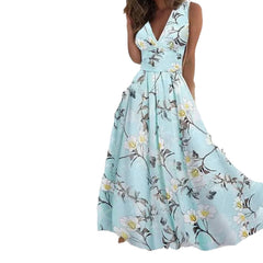 Women's Fashion Personality Sleeveless Waist Dress
