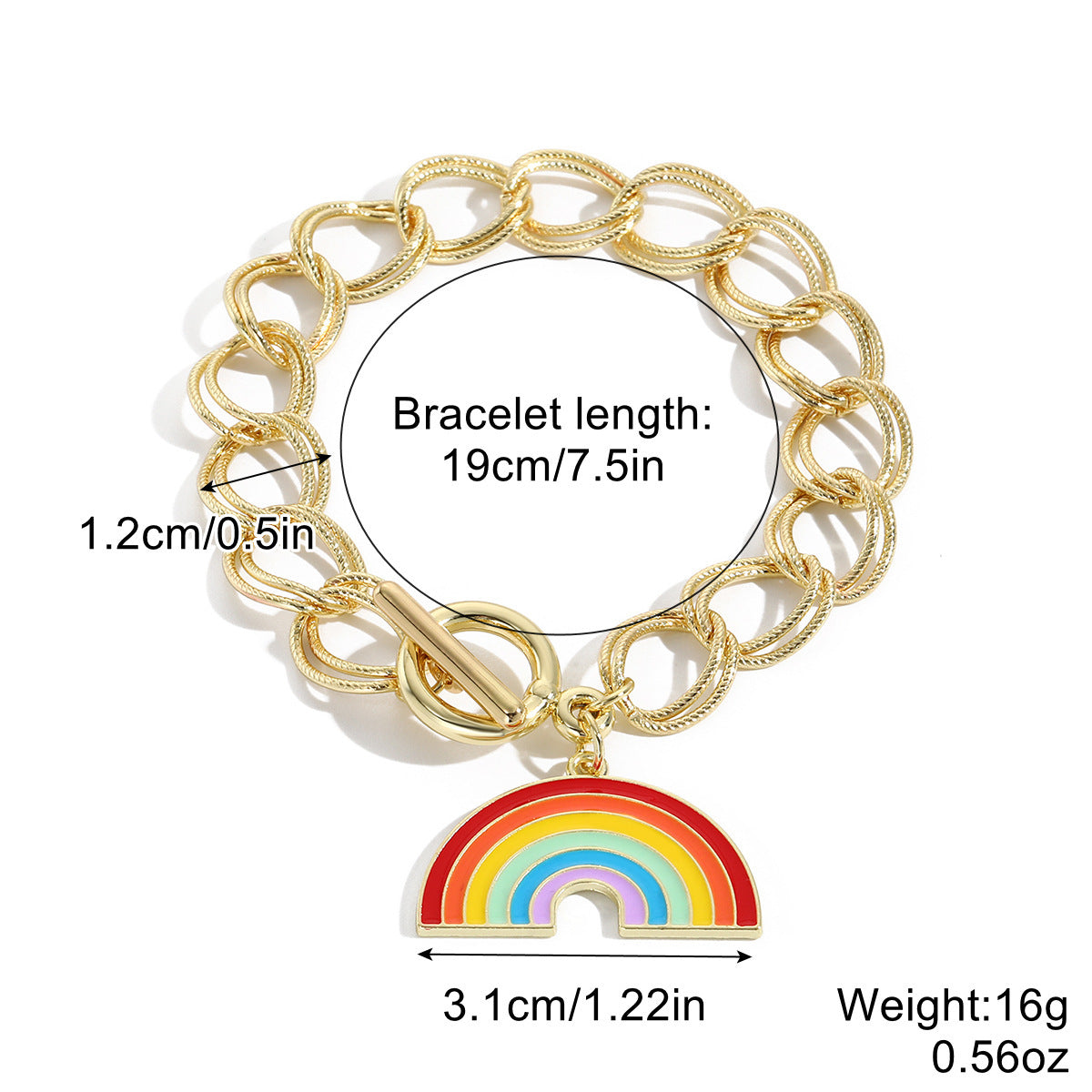 Gay Gift Rainbow Bracelet Set
