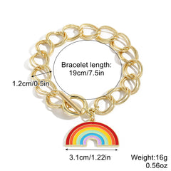 Gay Gift Rainbow Bracelet Set