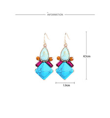 Natural pine stone ear studs