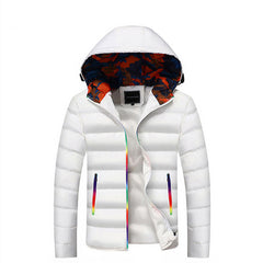 Detachable Collar Teenagers Solid Color Down Jacket