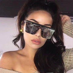 Sunglasses Men And Women Retro Rice Nail Sunglasses stylishly worn by a model, representing fashion jewellery fashion nova Christmas.