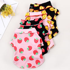 Spring And Summer Dog Clothes Cotton Home Clothes Teddy Pet Air-Conditioned Room - cute pet pajamas in various designs