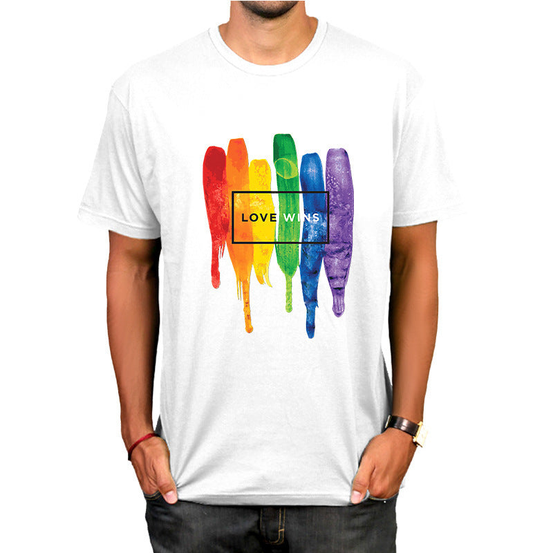 Gay Short Sleeve Round Neck T-shirt