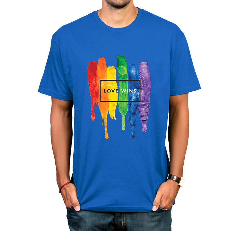Gay Short Sleeve Round Neck T-shirt