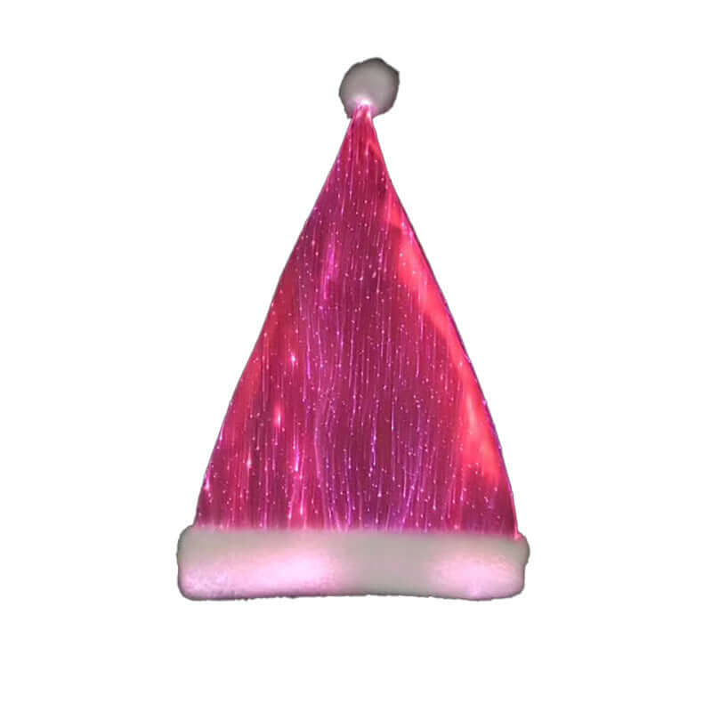 Christmas glowing hat Decoration LED Glowing Colourful with vibrant pink lights for festive celebrations