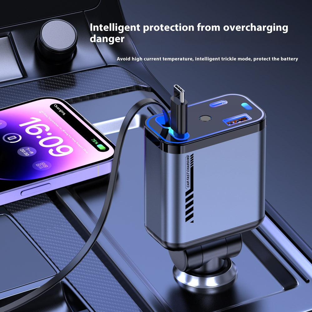 120W Super Fast Charge Star Charger with intelligent protection features and modern design, perfect for fast charging.