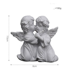 European Pure White Flower Fairy Angel Ornament Resin
