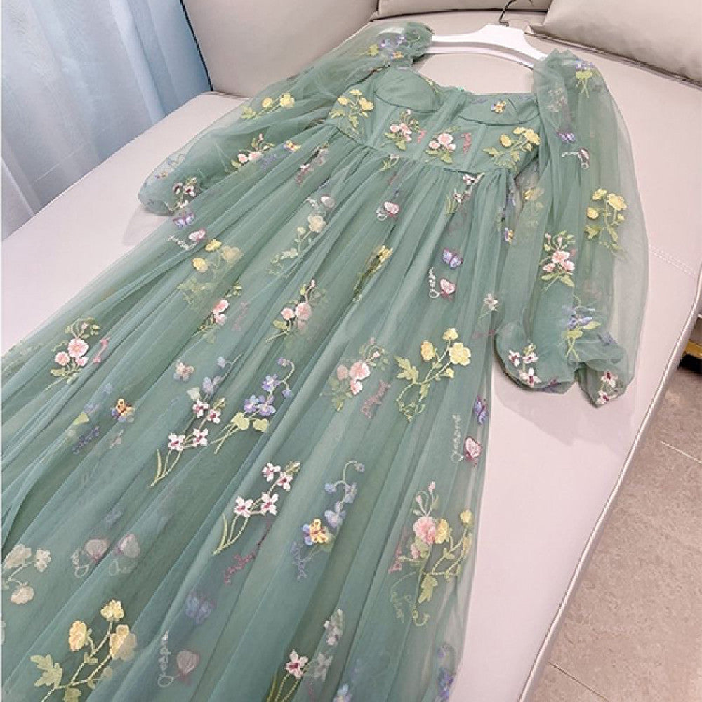 Ladies Embroidered Seaside Holiday Dress