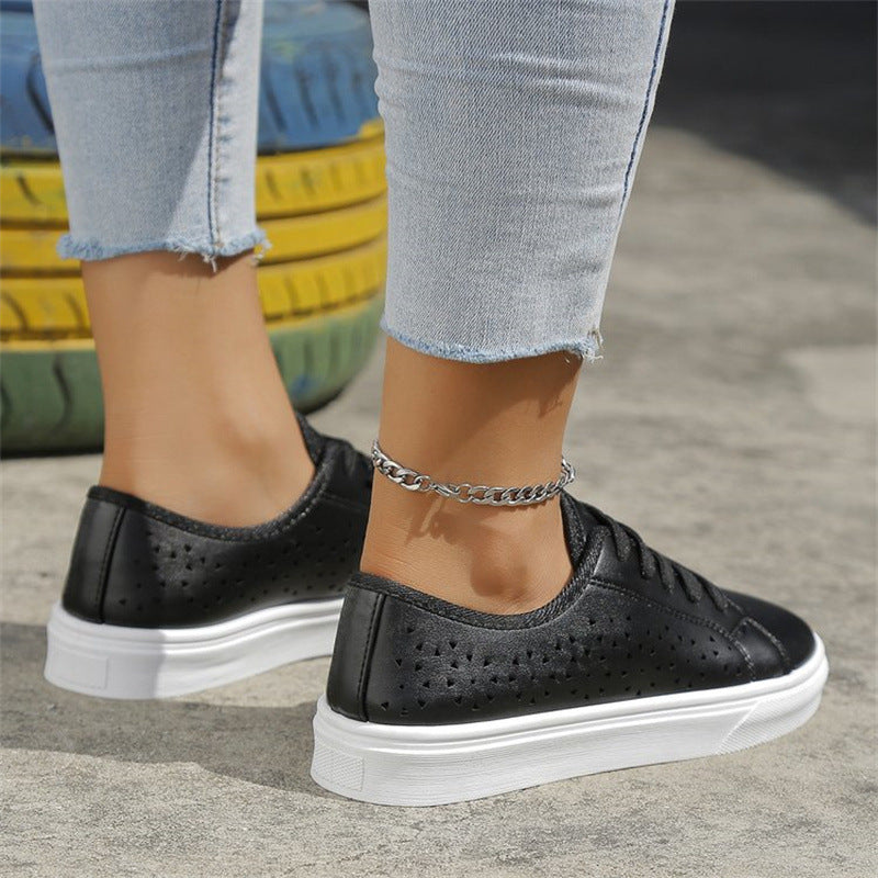 Hollow-out Flat Shoes Straps