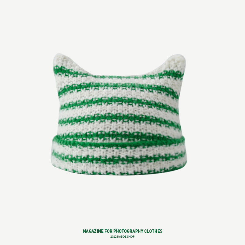 Korean Cute Thermal Head Cover Woolen Cap