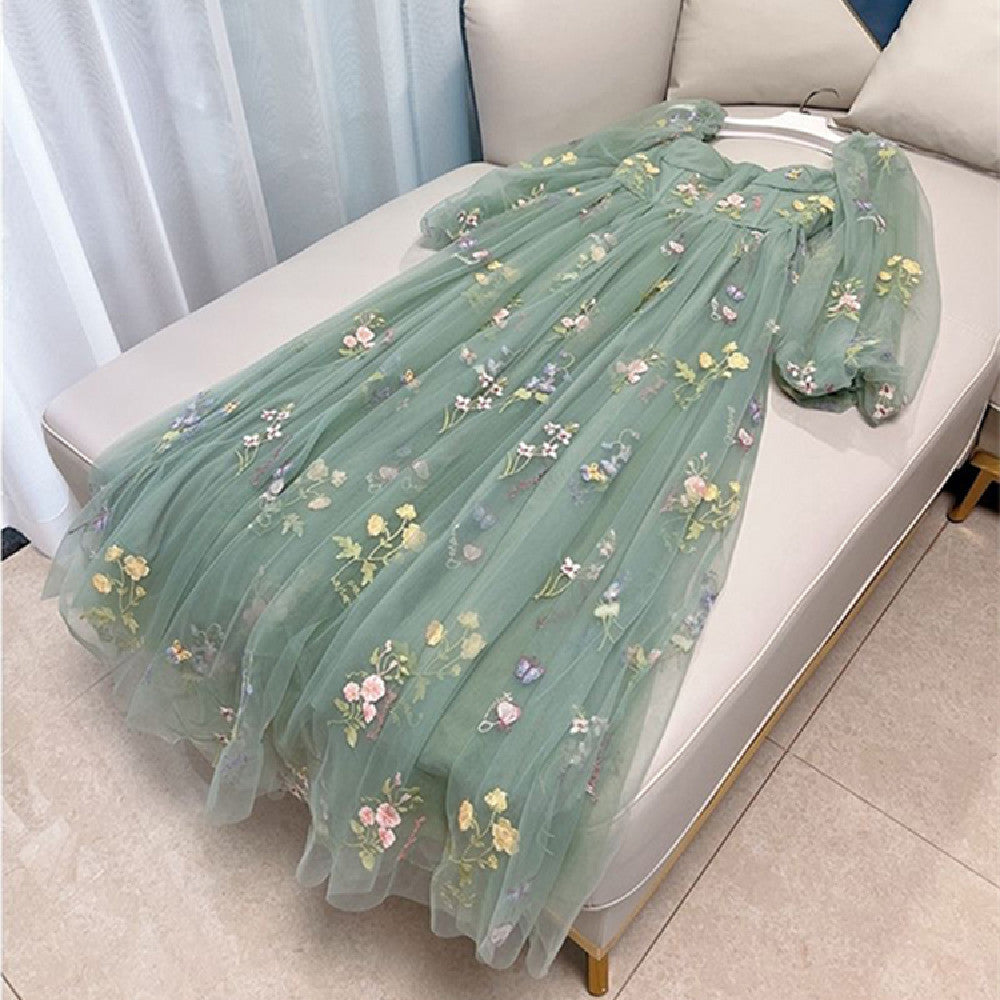 Ladies Embroidered Seaside Holiday Dress