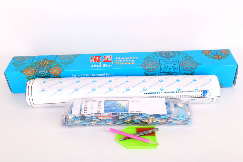 Painted monkey, diamond and diamond painting