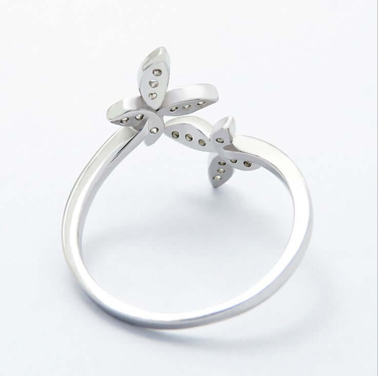 Sterling Silver Adjustable Butterfly Ring, a stylish piece of fashion jewellery from Fashion Nova, perfect for Christmas.