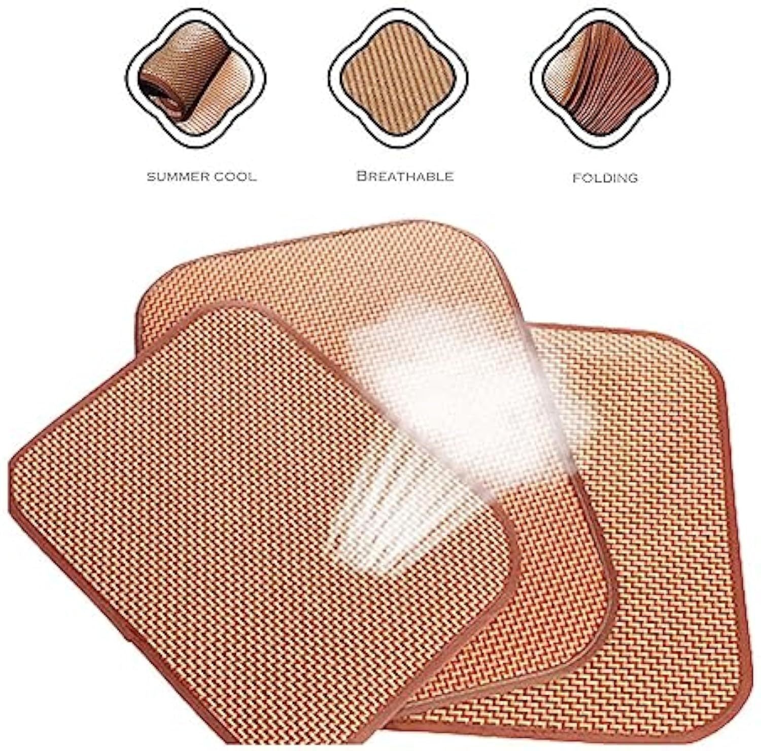 Premium Cat And Dog Cooling Mat - Self Cooling Pad For Summer - Bamboo Rattan Woven Resting Mat - Ideal For Kennels Crates Guinea Pigs And Hamsters