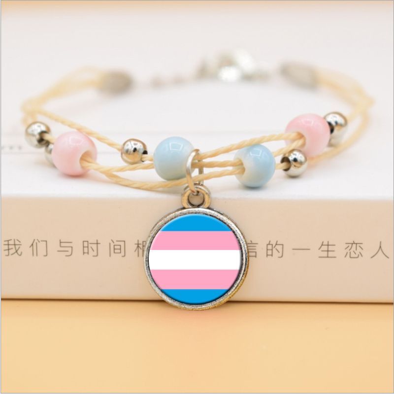 Rainbow Gay Bracelet Ceramic Handicraftt