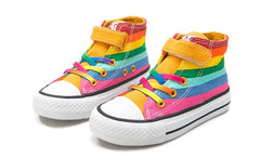 Children's Shoes High Top Canvas Shoes Rainbow Shoes
