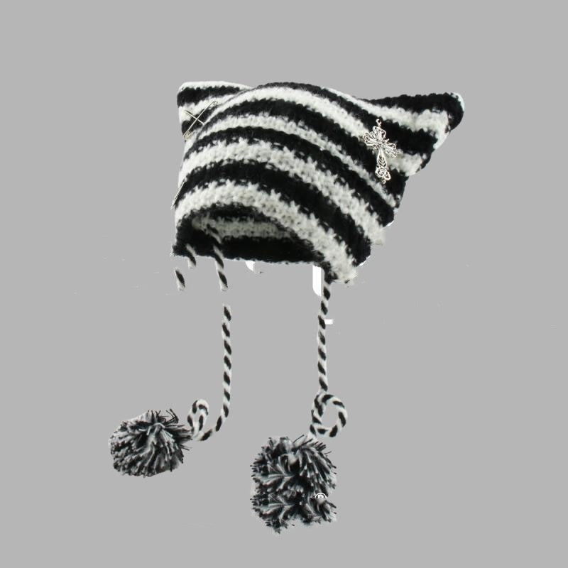 Korean Cute Thermal Head Cover Woolen Cap