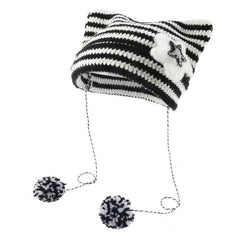 Korean Cute Thermal Head Cover Woolen Cap