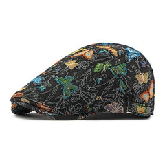 Chinese Style Hat Women's Peaked Cap Personality Butterfly Embroidered Ethnic Style
