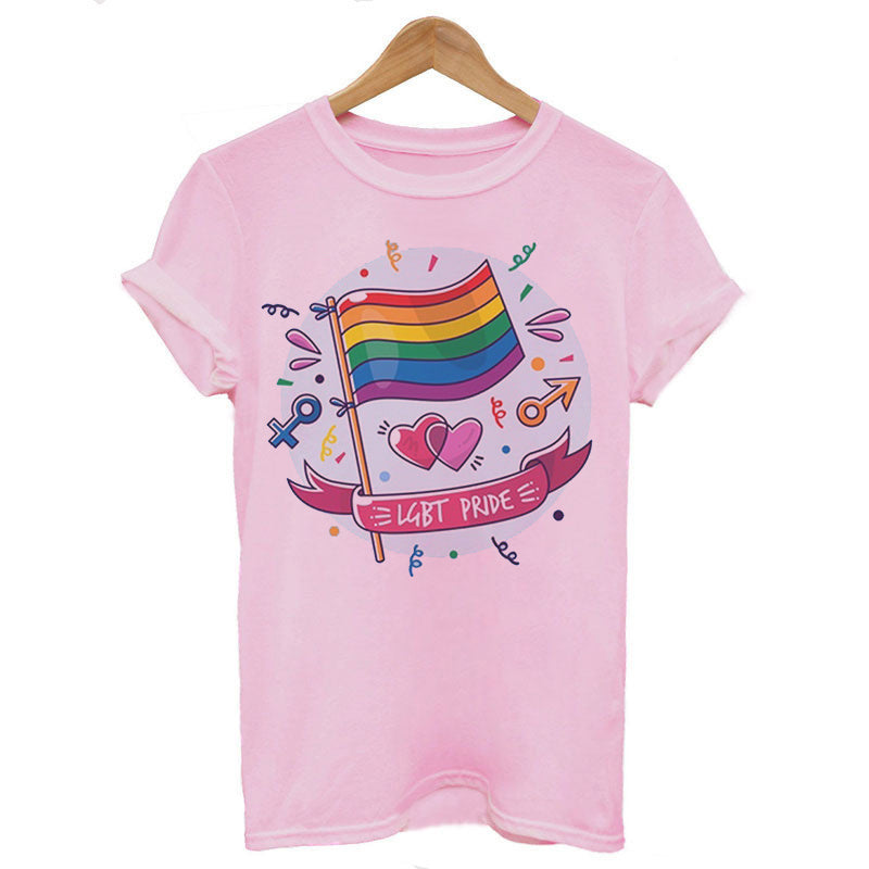 Personality Transgender Gay Print T-Shirt