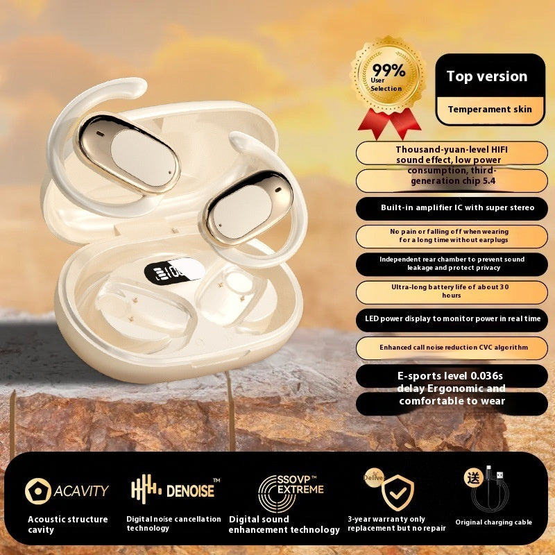 Bluetooth Headset For Bone Conduction Long Wear Does Not Hurt Ultra-long Life Battery