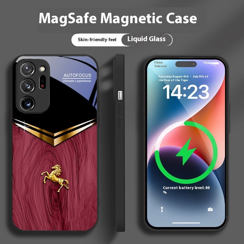 Phone Case S20 Magnetic S21 Advanced S22 Win Instant Success showcasing a MagSafe magnetic design with liquid glass finish.
