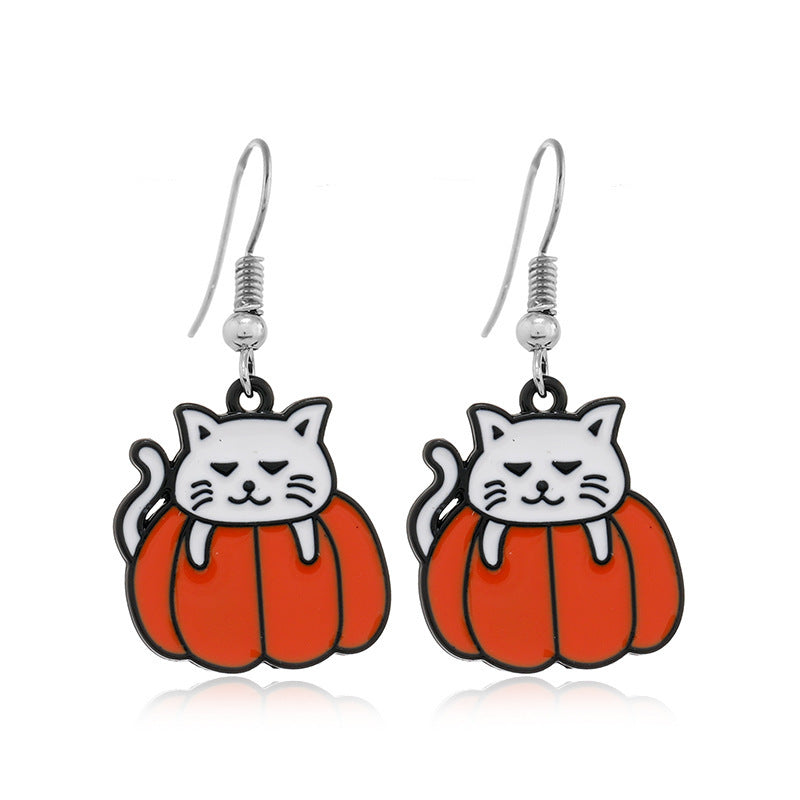 New Halloween Earrings Creative Mummy Ghost