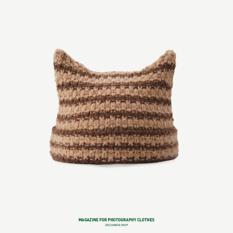 Korean Cute Thermal Head Cover Woolen Cap