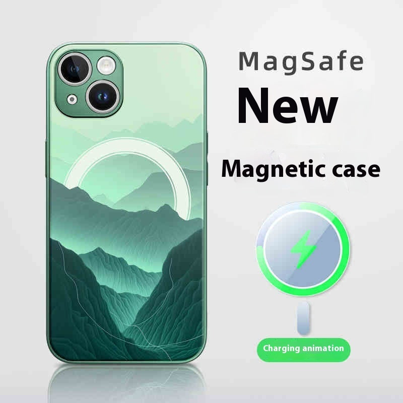 Magnetic Frosted Silicone Heat Dissipation Drop-resistant Protective Cover