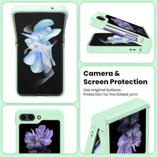 FOR GALAXY Z FLIP5 MATTE ULTRA SLIM PHONE CASE HARD SHOCKPROOF COVER with camera and screen protection features