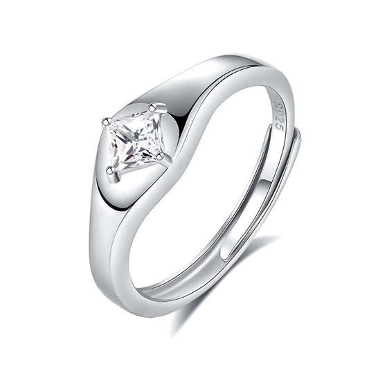 S925 Silver Couple Ring Original Design High End