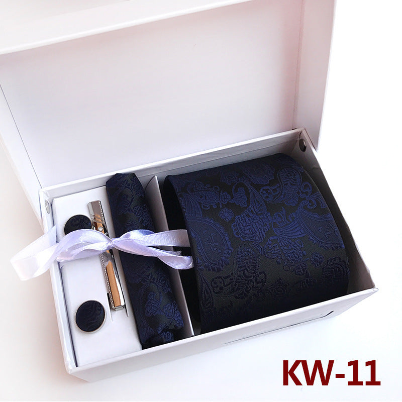 Men's Tie Gift Box 6 Piece Business Suit