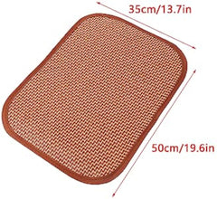 Premium Cat And Dog Cooling Mat - Self Cooling Pad For Summer - Bamboo Rattan Woven Resting Mat - Ideal For Kennels Crates Guinea Pigs And Hamsters