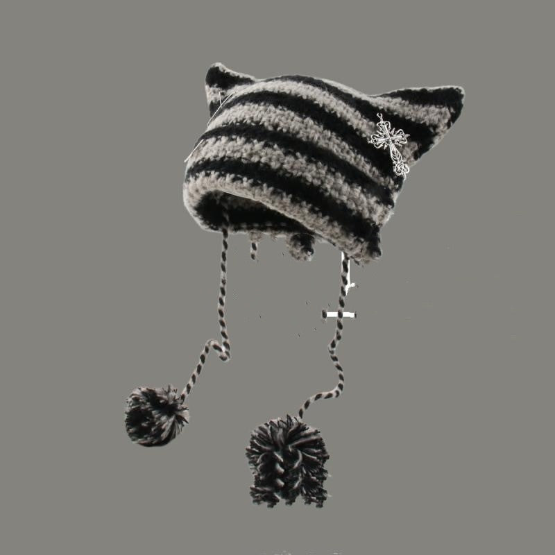 Korean Cute Thermal Head Cover Woolen Cap