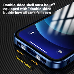 Double-sided Buckle Glass Privacy Phone Case